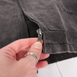 Canvas Waxed Denim Jacket - Black