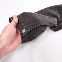 Canvas Waxed Denim Jacket - Black