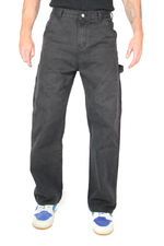 Canvas Waxed Denim Carpenter Jean - Black