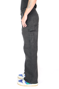 Canvas Waxed Denim Carpenter Jean - Black
