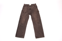 Canvas Waxed Denim Carpenter Jean - Brown