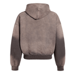 Vintage Washed Hoodie - Brown