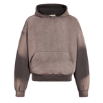 Vintage Washed Hoodie - Brown