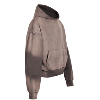 Vintage Washed Hoodie - Brown