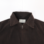 Canvas Waxed Denim Jacket - Dark Brown